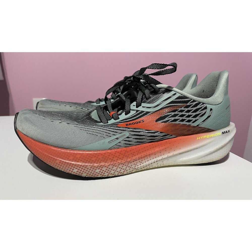 Brooks Hyperion Max Shoes Mens 9D Blue Orange Running Sneakers‎ 1103901D426
